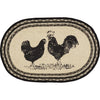 April & Olive Placemat Sawyer Mill Charcoal Poultry Jute Placemat Set of 6 12x18