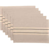 April & Olive Placemat Sawyer Mill Charcoal Stripe Placemat Set of 6 12x18