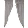 Burlap Dove Grey Prairie Long Panel Set of 2 84x36x18 - The Village Country Store