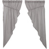Burlap Dove Grey Prairie Short Panel Set of 2 63x36x18 - The Village Country Store 
