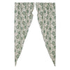 Dorset Green Floral Prairie Long Panel Set of 2 84x36x18 - The Village Country Store