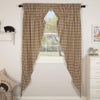 Sawyer Mill Charcoal Plaid Prairie Long Panel Curtain Set of 2 84x36x18 - The Village Country Store