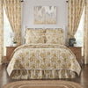 Dorset Gold Floral King Quilt 105Wx95L - The Village Country Store