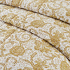 April & Olive Quilt Dorset Gold Floral Luxury King Quilt 120WX105L