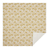 Dorset Gold Floral Queen Quilt 90Wx90L - The Village Country Store 