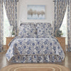 Dorset Navy Floral Luxury King Quilt 120WX105L - The Village Country Store 