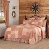 Sawyer Mill Red Twin Quilt 68Wx86L - The Village Country Store 