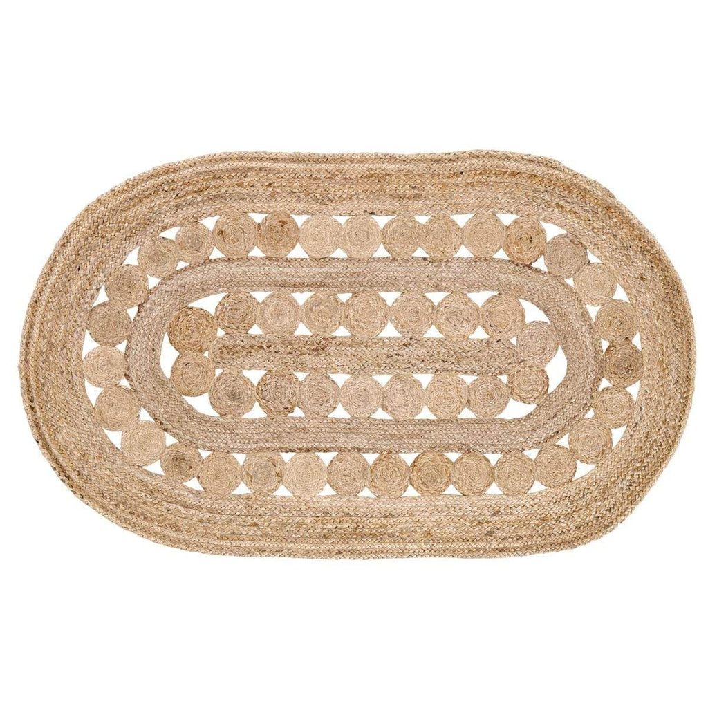 Celeste Jute Rug Oval 36x60 - The Village Country Store