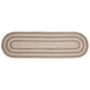 Cobblestone Jute Rug/Runner Oval w/ Pad 22x72 - The Village Country Store 