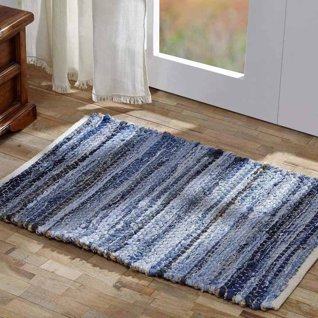 Denim & Hemp Chindi/Rag Rug Rect 48x72