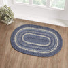 Great Falls Blue Jute Rug Oval w/ Pad 20x30 - The Village Country Store 