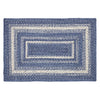 Great Falls Blue Jute Rug Rect w/ Pad 24x36 - The Village Country Store 