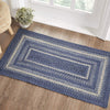 Great Falls Blue Jute Rug Rect w/ Pad 27x48 - The Village Country Store 