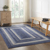 Great Falls Blue Jute Rug Rect w/ Pad 60x96 - The Village Country Store 