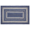 Great Falls Blue Jute Rug Rect w/ Pad 60x96 - The Village Country Store 