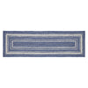 Great Falls Blue Jute Rug/Runner Rect w/ Pad 24x78 - The Village Country Store 