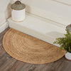 Natural Jute Rug Half Circle w/ Pad 16.5x33 - The Village Country Store 