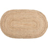 Natural Jute Rug Oval w/ Pad 36x60 - The Village Country Store 