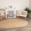 Natural Jute Rug Oval w/ Pad 72x108 - The Village Country Store 