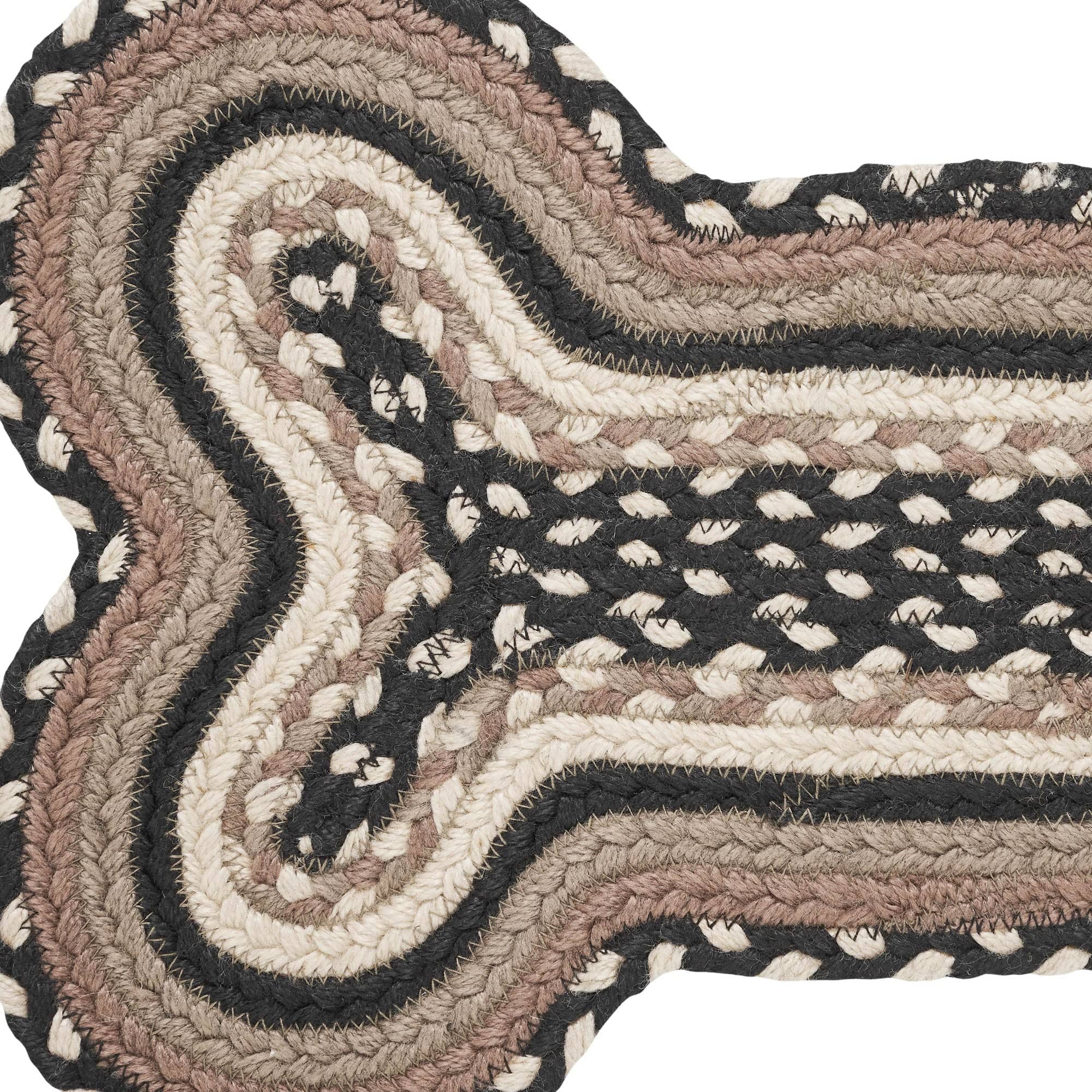 Bone Rug Sawyer Mill Charcoal Creme Indoor/Outdoor Small Bone Rug 11.5x17.5