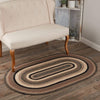 Sawyer Mill Charcoal Jute Rug Oval w/ Pad 36x60 - The Village Country Store 