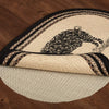 Sawyer Mill Charcoal Pig Jute Rug Oval w/ Pad 20x30 - The Village Country Store 