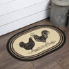 Sawyer Mill Charcoal Poultry Jute Rug Oval w/ Pad 20x30 - The Village Country Store 