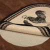 Sawyer Mill Charcoal Poultry Jute Rug Oval w/ Pad 20x30 - The Village Country Store 