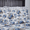 Annie Blue Floral Ruffled King Sham 21x37 - The Village Country Store 