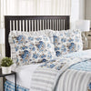 Annie Blue Floral Ruffled Standard Sham 21x27 - The Village Country Store 