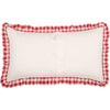 Annie Buffalo Red Check Ruffled King Sham 21x37 - The Village Country Store 