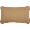 Burlap Natural King Sham w/ Fringed Ruffle 21x37 - The Village Country Store