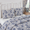 Dorset Navy Floral Standard Sham 21x27 - The Village Country Store