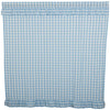 Annie Buffalo Blue Check Ruffled Shower Curtain 72x72 - The Village Country Store 