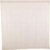 April & Olive Shower Curtain Burlap Antique White Shower Curtain 72x72