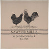 Sawyer Mill Charcoal Poultry Shower Curtain 72x72 - The Village Country Store