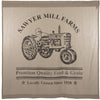 Sawyer Mill Charcoal Tractor Shower Curtain 72x72 - The Village Country Store 