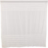 White Ruffled Sheer Petticoat Shower Curtain 72x72 - The Village Country Store 