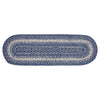 Great Falls Blue Jute Stair Tread Oval Latex 8.5x27 - The Village Country Store 
