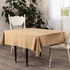 April & Olive Table Cloth Burlap Natural Table Cloth 60x60