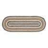 Sawyer Mill Charcoal Creme Jute Oval Runner 13x36 - The Village Country Store 