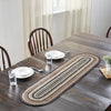 Sawyer Mill Charcoal Creme Jute Oval Runner 13x48 - The Village Country Store