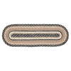 Sawyer Mill Charcoal Creme Jute Oval Runner 8x24 - The Village Country Store