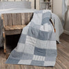 Sawyer Mill Blue Block Quilted Throw 60x50 - The Village Country Store 