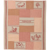 April & Olive Throw Sawyer Mill Red Farm Animal Quilted Throw 60x50