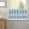 Annie Buffalo Blue Check Ruffled Tier Set of 2 L24xW36 - The Village Country Store 