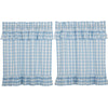 Annie Buffalo Blue Check Ruffled Tier Set of 2 L36xW36 - The Village Country Store 