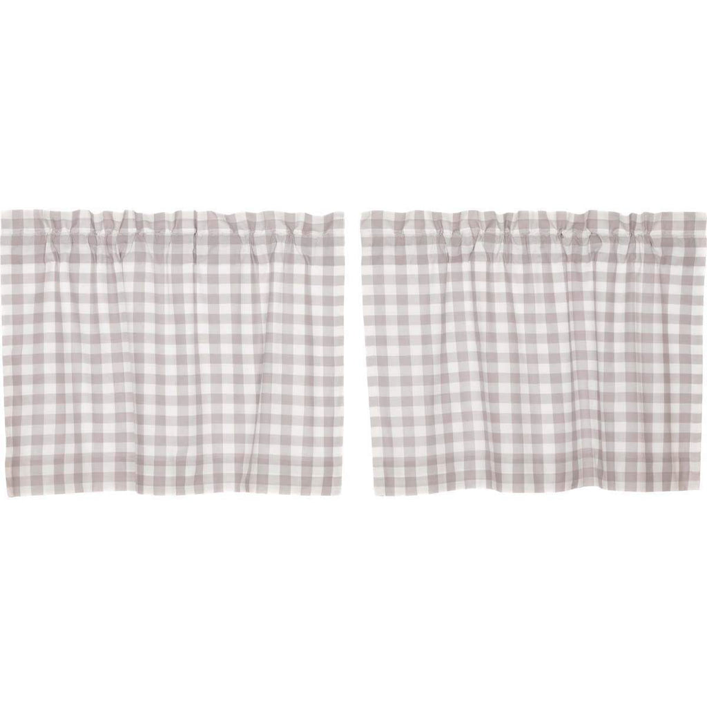 April & Olive Tier Annie Buffalo Grey Check Tier Set of 2 L24xW36