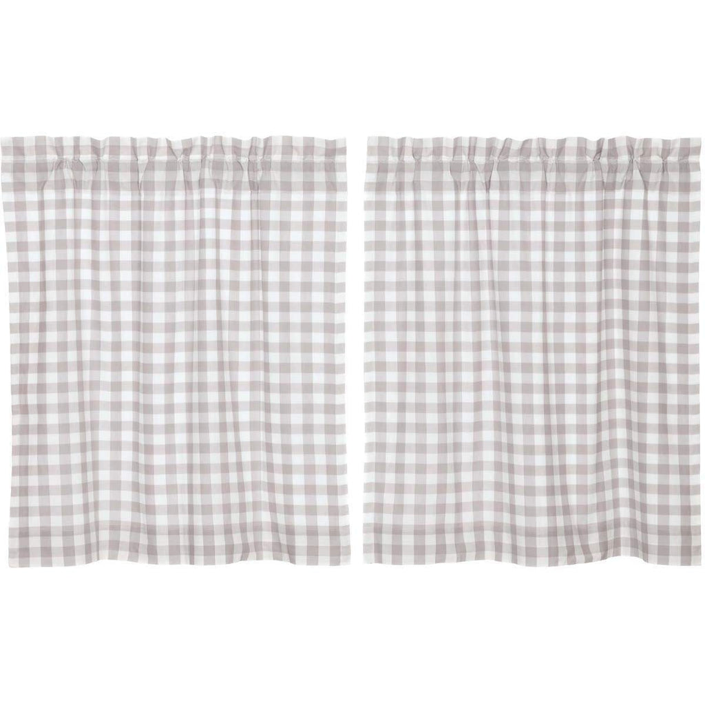 April & Olive Tier Annie Buffalo Grey Check Tier Set of 2 L36xW36