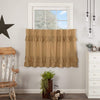 Simple Life Flax Khaki Ruffled Tier Set of 2 L36xW36 - The Village Country Store 